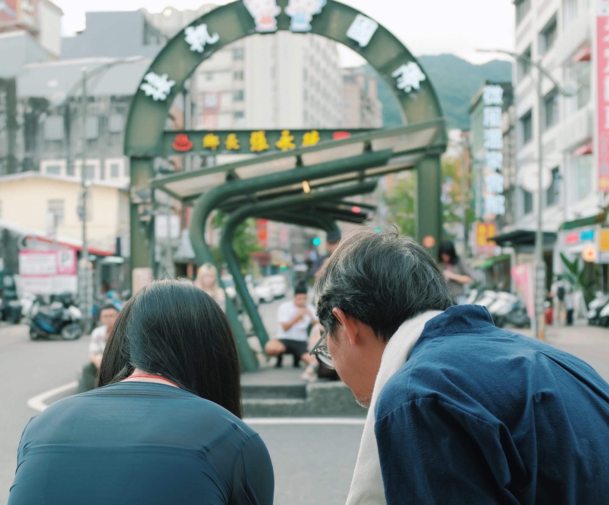 從礁溪車站走向旅店
